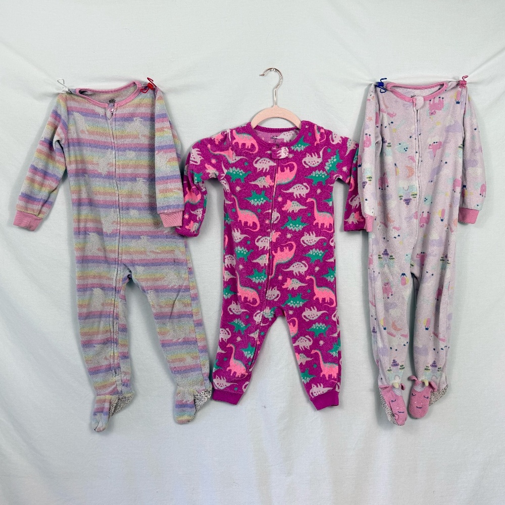 Kid's Headquarters + Carter's Pajama With & Without Feet Size 3T Unicorn Dino